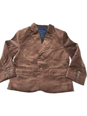 Janie And Jack Brown Velvet Blazer Jacket Size 3 New